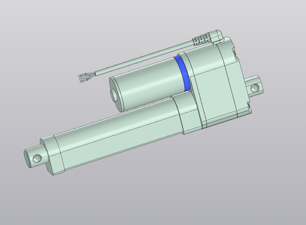 3D модель Линейный актуатор SKF CAHB-10 (с потенциометром)