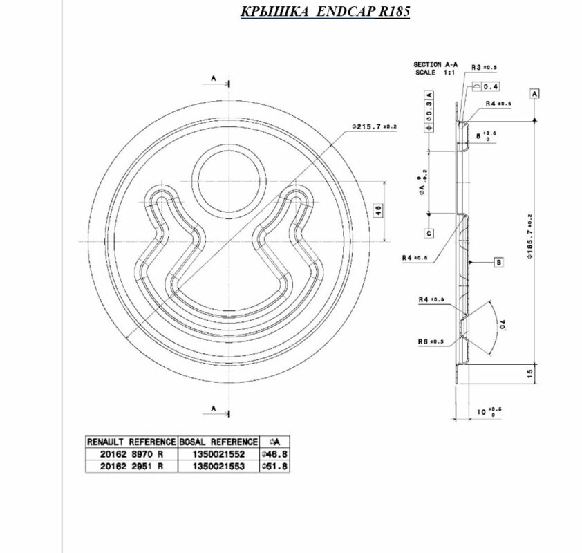 3D модель Штамп совмещенного действия детали Крышка