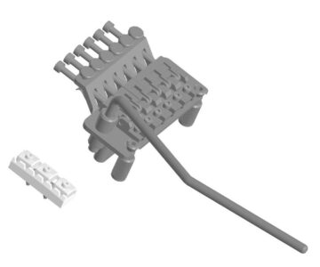 3D модель «Запирающаяся» система Floyd Rose