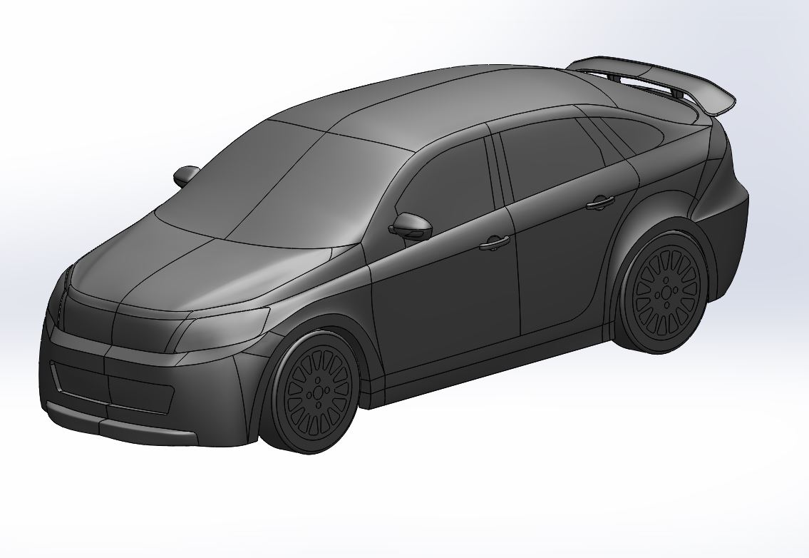 3D модель Лада Гранта Спорт Тюнинг