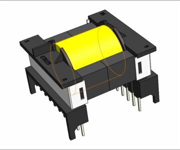 3D модель Трансформатор ETD39 горизонтальный