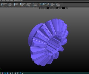 3D модель Модель конической шестерни 452-2403050-01