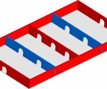 3D модель Бокс-хоккей 1200х600х155мм из фанеры 9мм