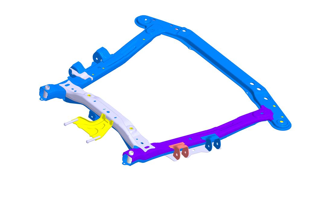 3D модель Подрамник Largus