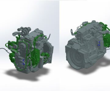 3D модель Двигатель Cummins QSB4.5-C110