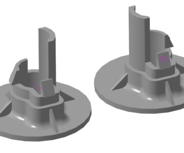 3D модель Пистон сиденья Туарег GP 2008-2010, левой и правой сидушек задних