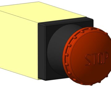 3D модель Кнопка "Аварийный СТОП"