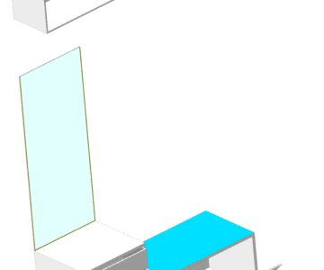 3D модель Трюмо в коридор с зеркалом и обувницей