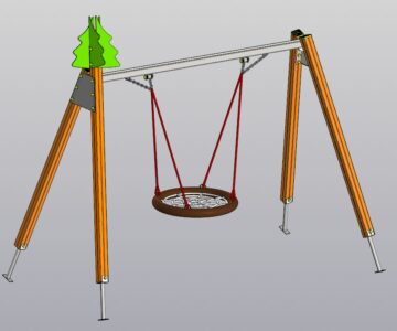 3D модель Качели-гнездо