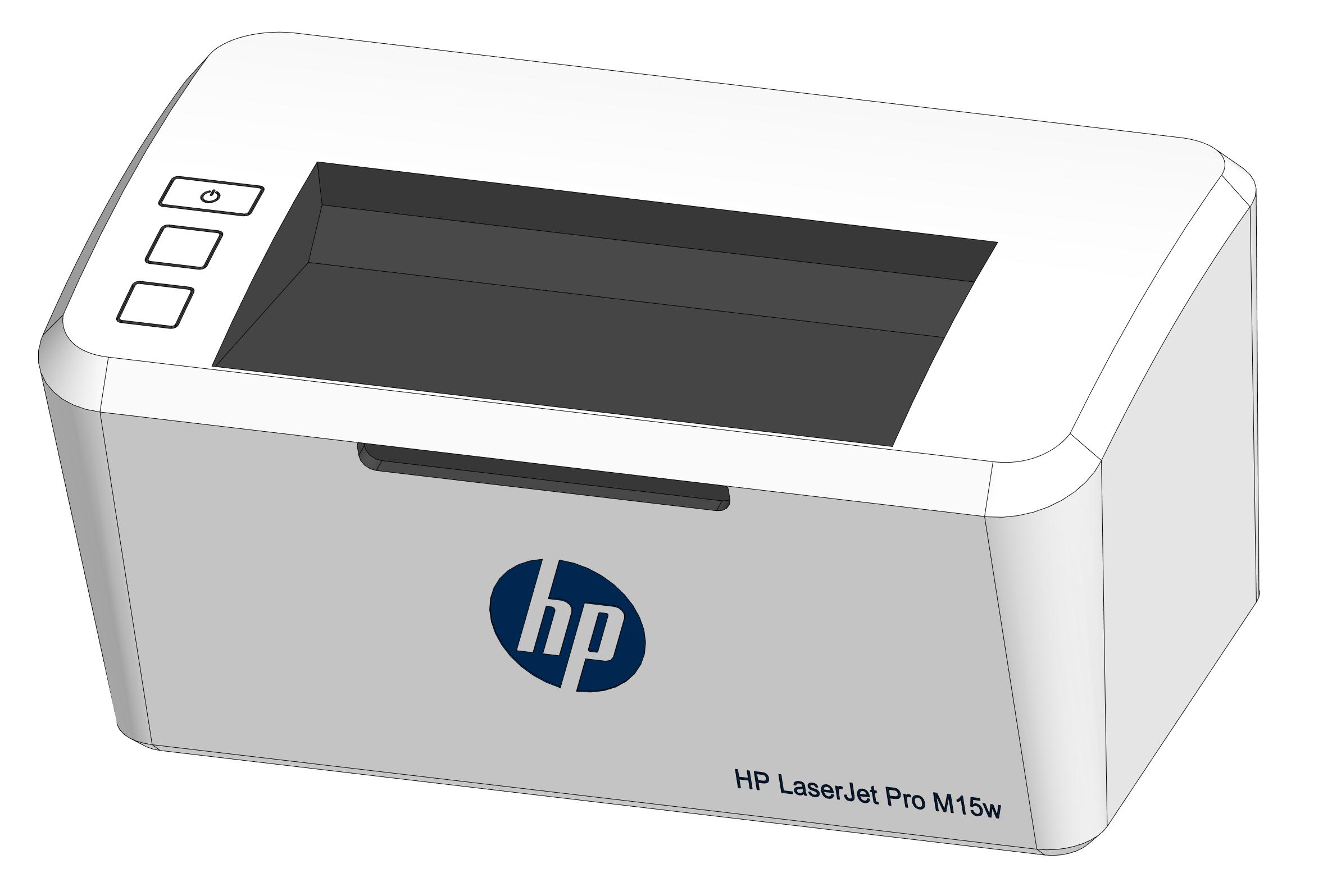 3D модель Принтер HP LaserJet Pro M15w