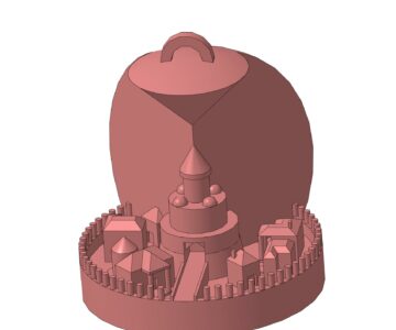 3D модель Ёлочная игрушка для печати на 3д принтере.