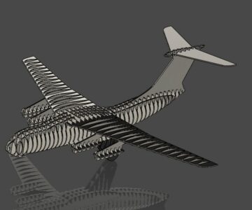 3D модель Модель самолёта Ил 76