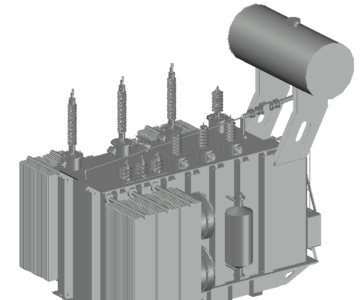 3D модель Трансформатор силовой ТДТН-40000 110/35/10 кВ