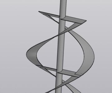 3D модель Мешалка 1230х500 мм