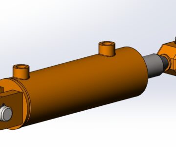 3D модель Гидроцилиндр ГЦ 80.40.200.515.02