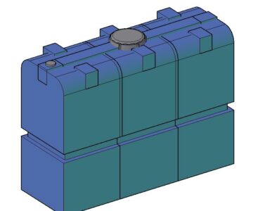 3D модель Емкость пластиковая 2м3