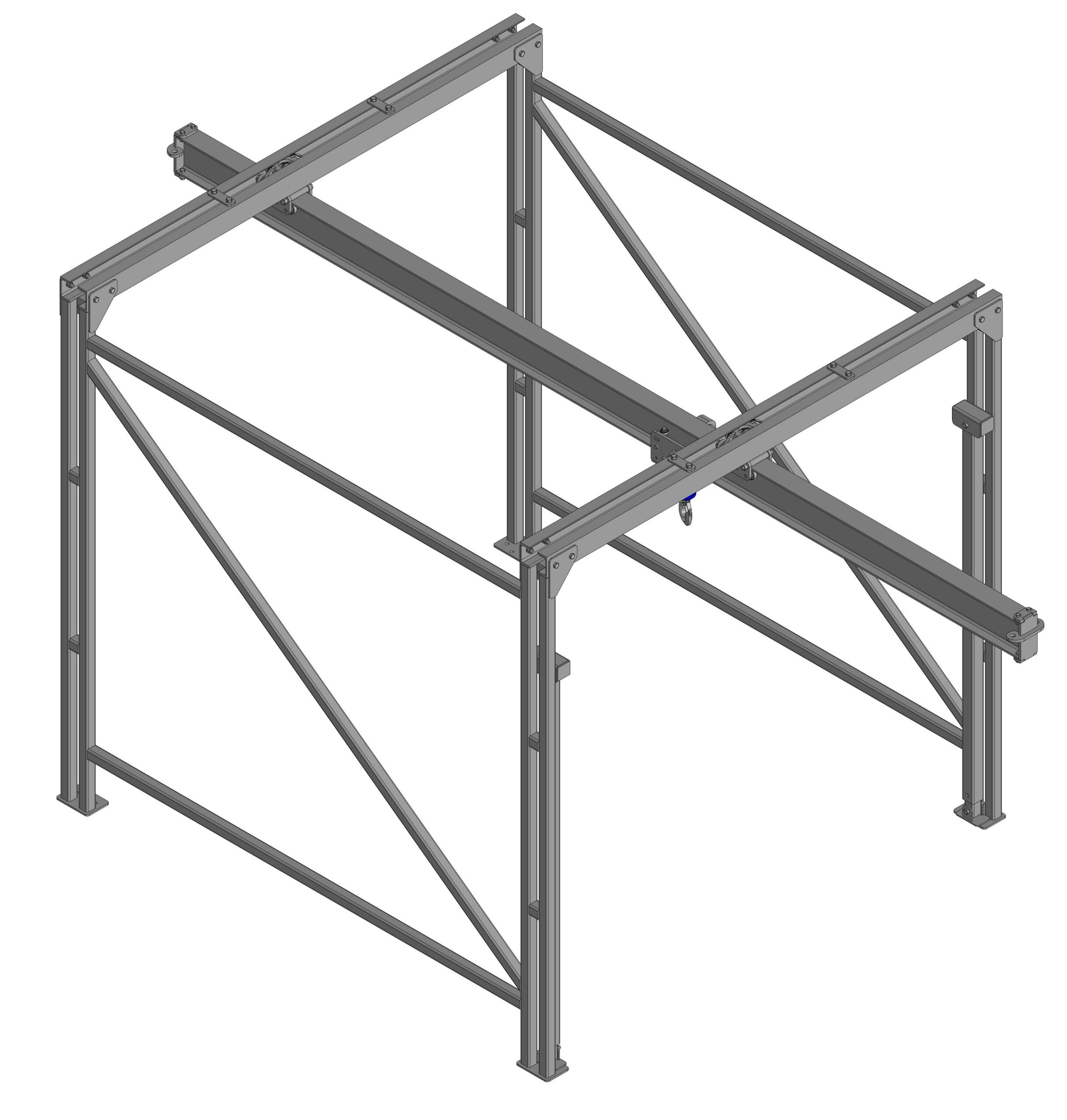 3D модель Кран-балка в кузов Газели 2т