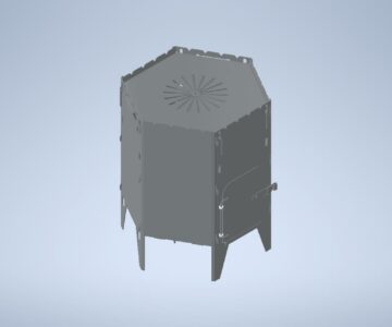 3D модель Печь разборная под казан 12л