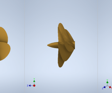 3D модель 3d модель гребного винта 6 лопастей