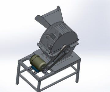 3D модель Измельчитель-дробилка стеблей камыша