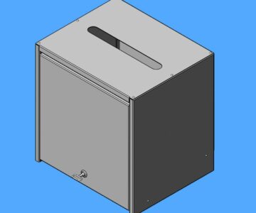 3D модель Ящик для макулатуры 480х500х400