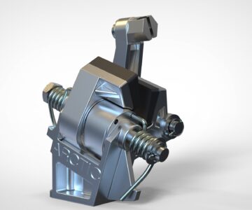 3D модель Сборочная 3D модель суппорта снегохода Буран