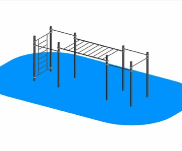 3D модель 3D Сборка Рукоход разноуровневый с турниками