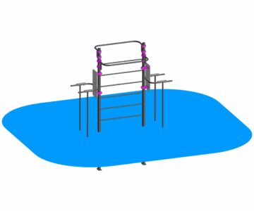 3D модель Спортивное оборудование с брусьями