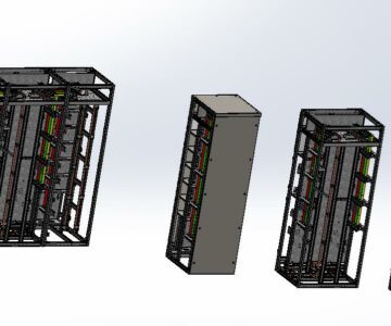 3D модель Шкаф распределительный 2*2*0.6