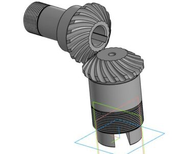 3D модель Коническая передача для MAZAK QTS 200