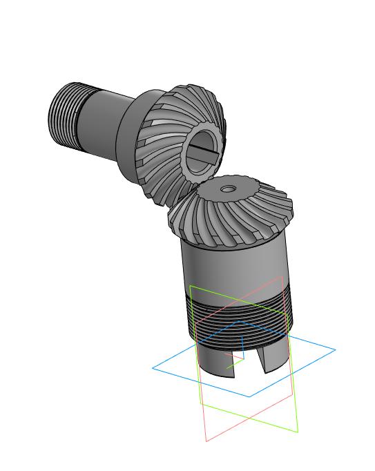 3D модель Коническая передача для MAZAK QTS 200