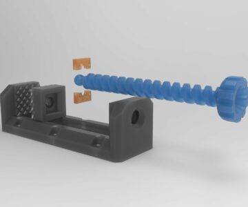 3D модель Тиски пластиковые для печати на 3Д-принтере