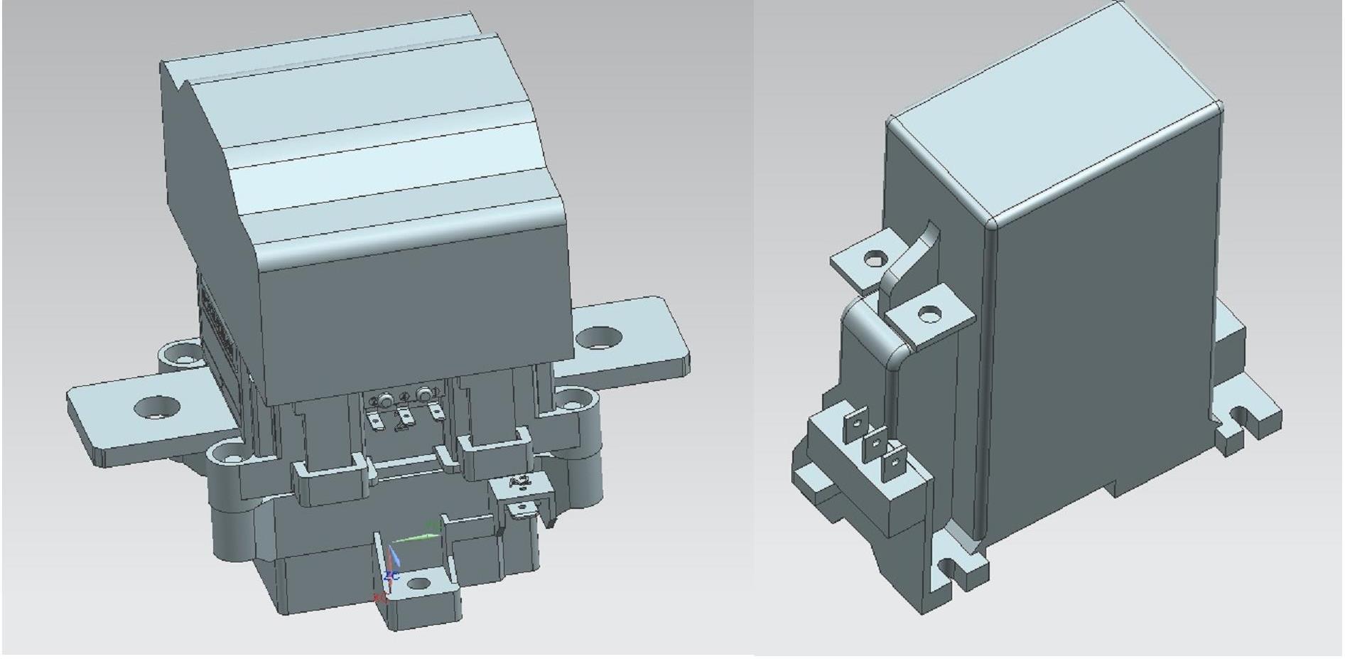 3D модель Однополюсные замыкающие контакторы C310, C193 (Single pole NO contactors)