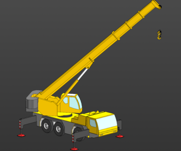 3D модель Автокран LTM 1050
