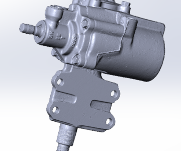 3D модель Отсканированная 3D модель рулевого редуктора Toyota Land cruiser 80 левый руль.