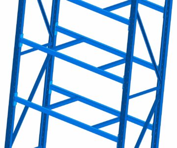 3D модель Металлический стеллаж для склада