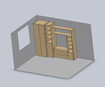 3D модель Стенка