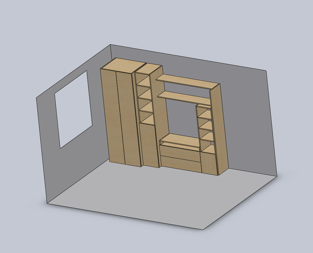 3D модель Стенка