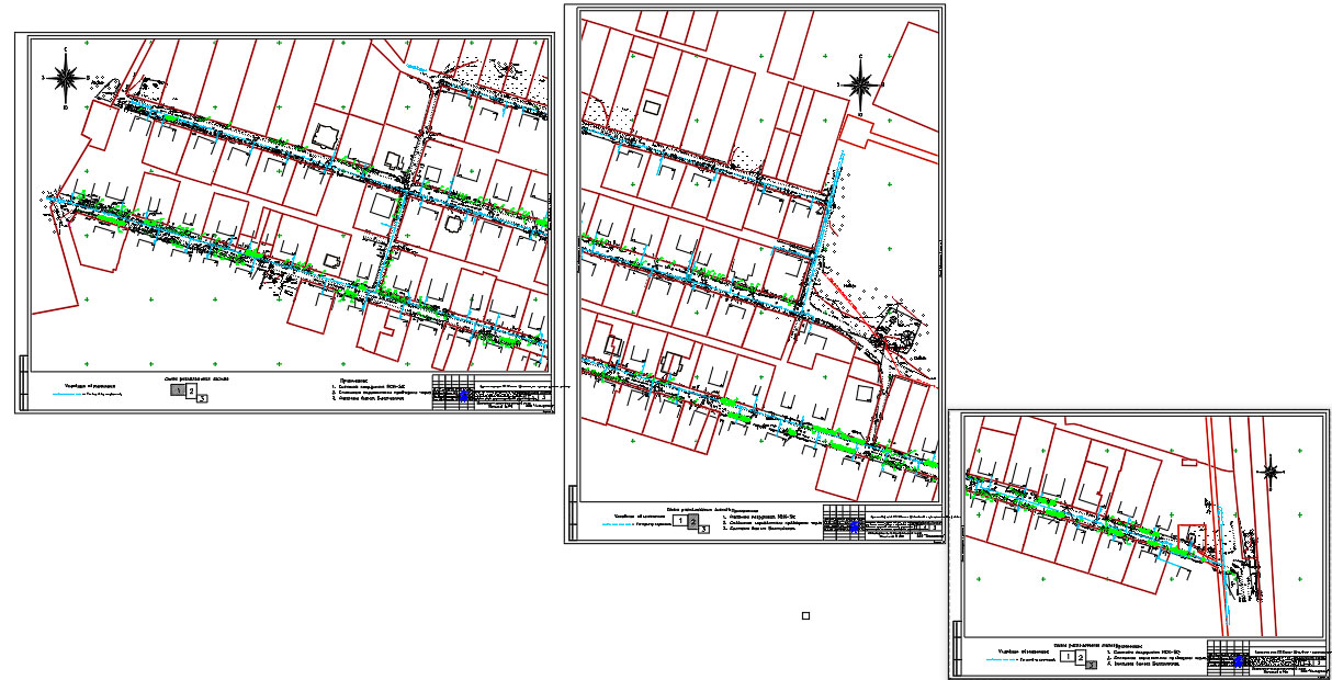 Чертеж Инженерно-топографический план дороги 1:500