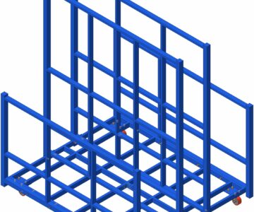 3D модель Стеллаж для листов фанеры