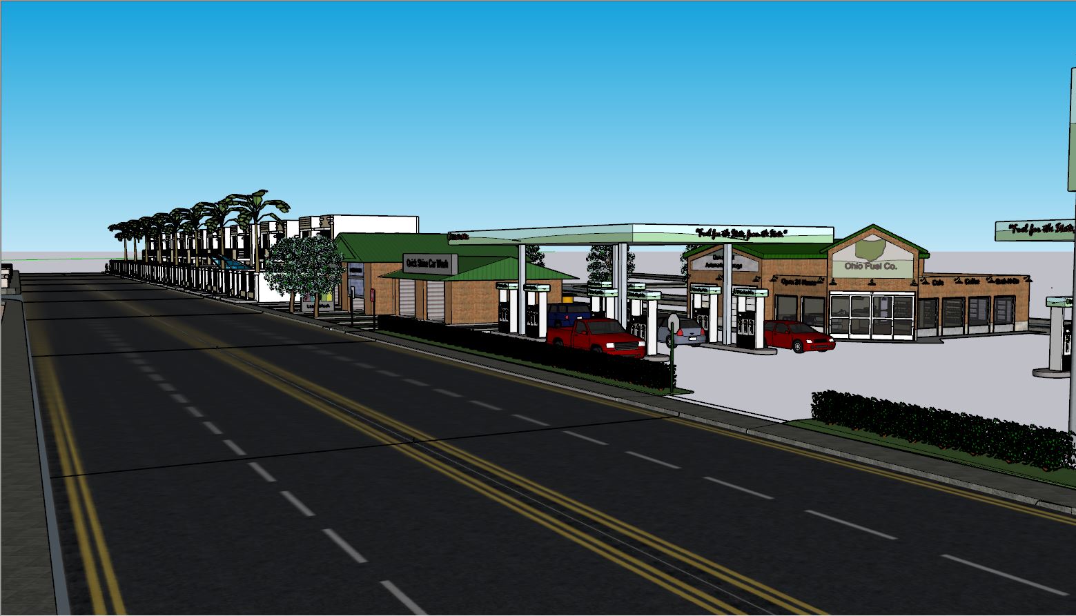 3D модель Экологический дизайн улицы