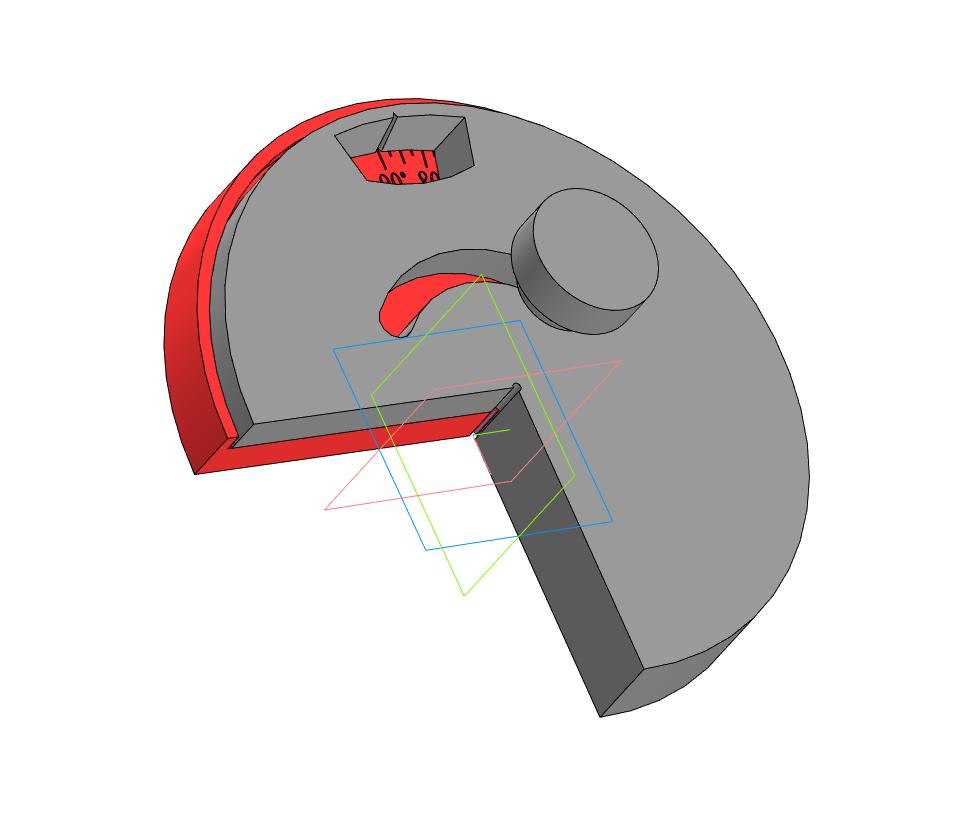3D модель Угломер для измерения угла заточки инструмента