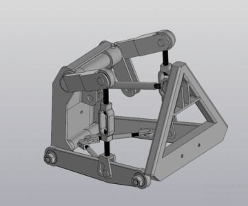 3D модель Навеска на минитрактор под гидравлику