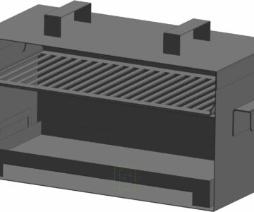 3D модель Коптильня горячего копчения 582х290х310 мм