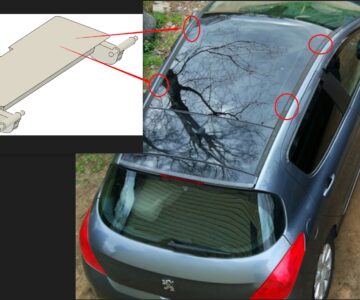 3D модель Заглушка крепления рейлинга Peugeot 308 (t7)