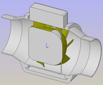 3D модель Вентилятор канальный TD-160/100 N SILENT