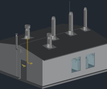 3D модель Крышная котельная 3 МВт