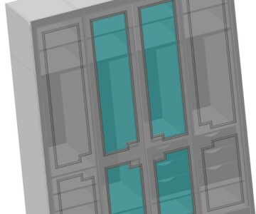 3D модель Шкаф в спальню