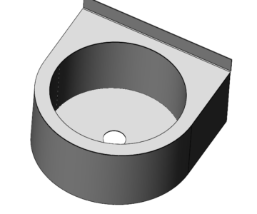 3D модель Антивандальная раковина