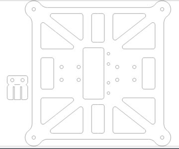 Чертеж Основание стола для 3Д принтера Kingroon KP3S Pro V2